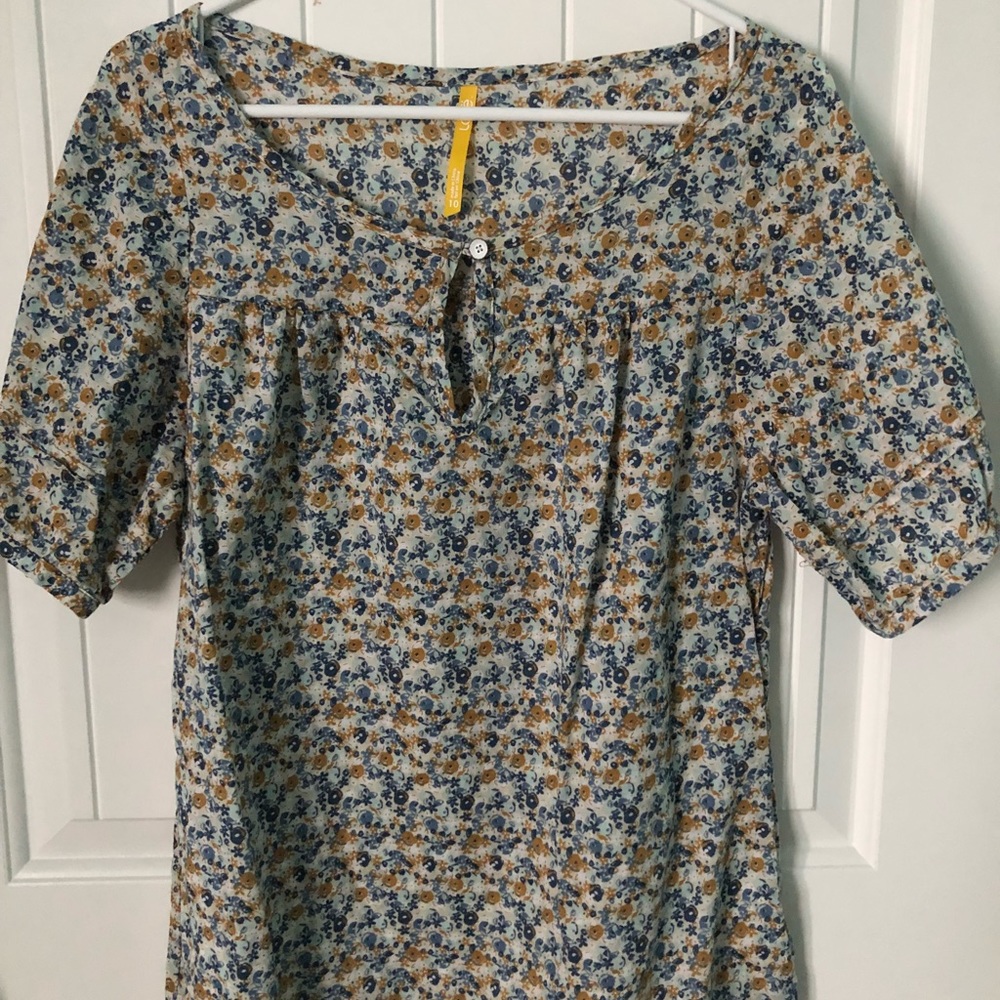 Lolë multicolored flower blouse size 10